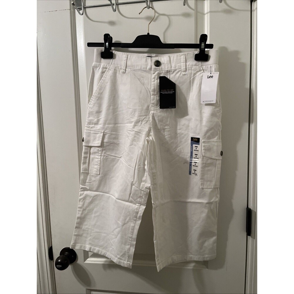 Lee Skimmer Pants Women's White Flex-to-Go Skimmer Cargo Pants